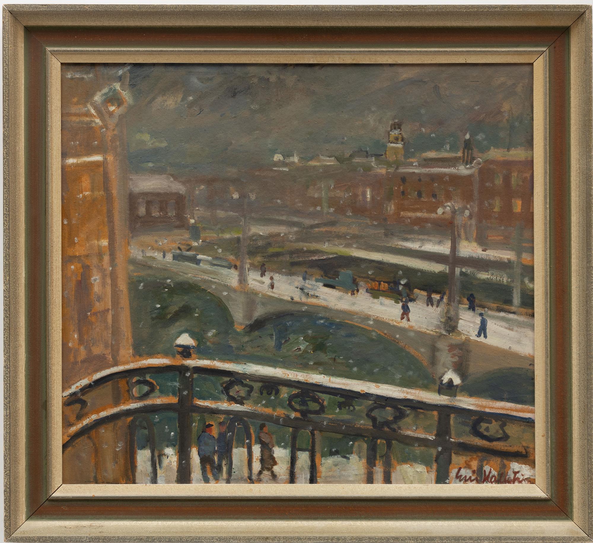 Eric Hallström, "Vasabron i snö".