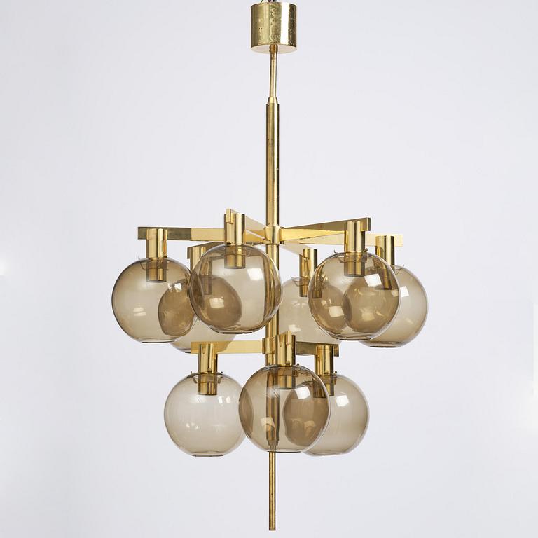 Hans-Agne Jakobsson, taklampa, modell "T348/9", Hans-Agne Jakobsson AB, Markaryd, 1960-tal.