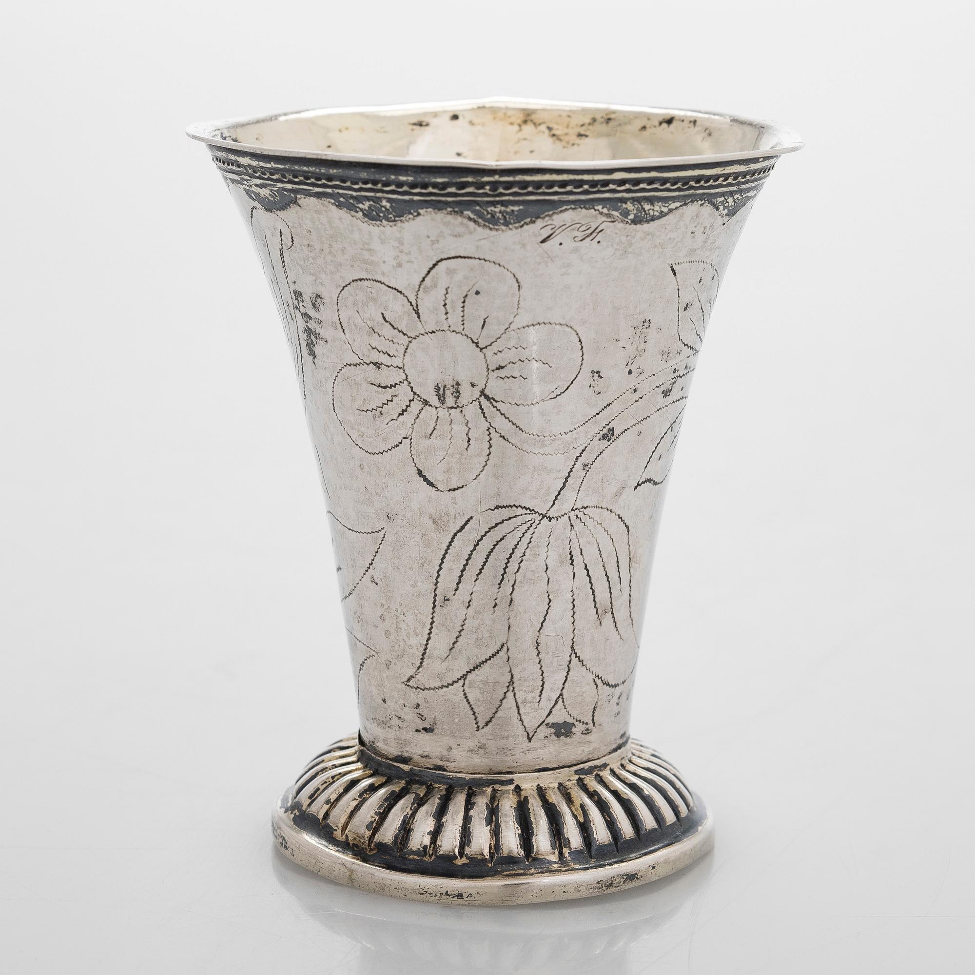 Petter Törnqvist, bägare, silver, Tavastehus 1796.