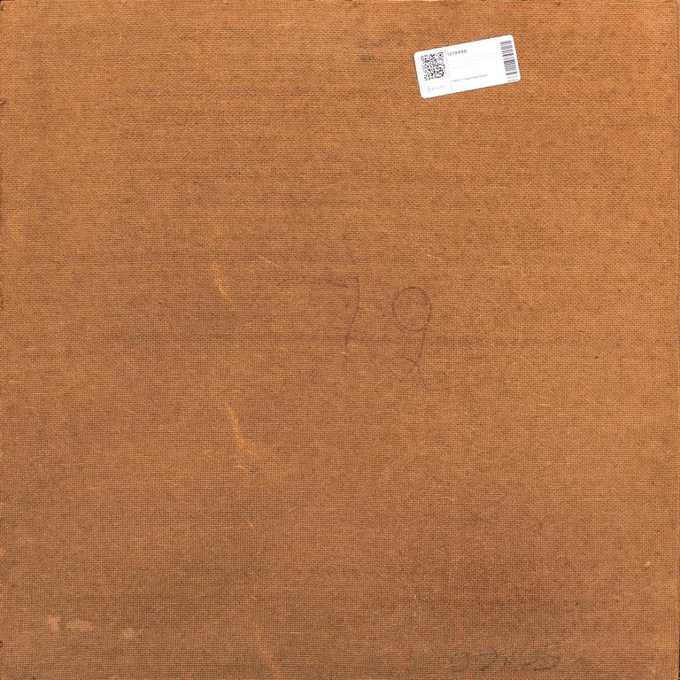 An 1970:s Seymond George Mpata so called Tingatinga- painting, bicycle paint on masonite, signed.