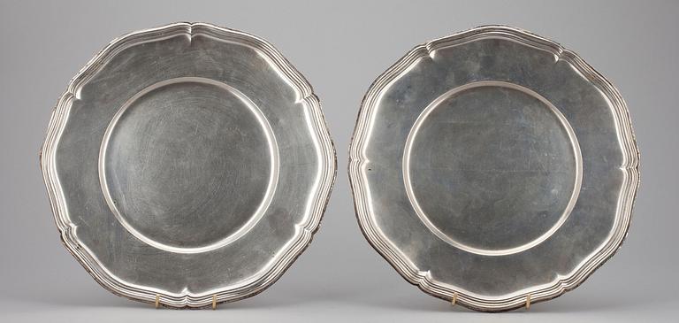 SILVERTALLRIKAR, 6 st, 800 silver. Tyskland. Vikt 2330 g.