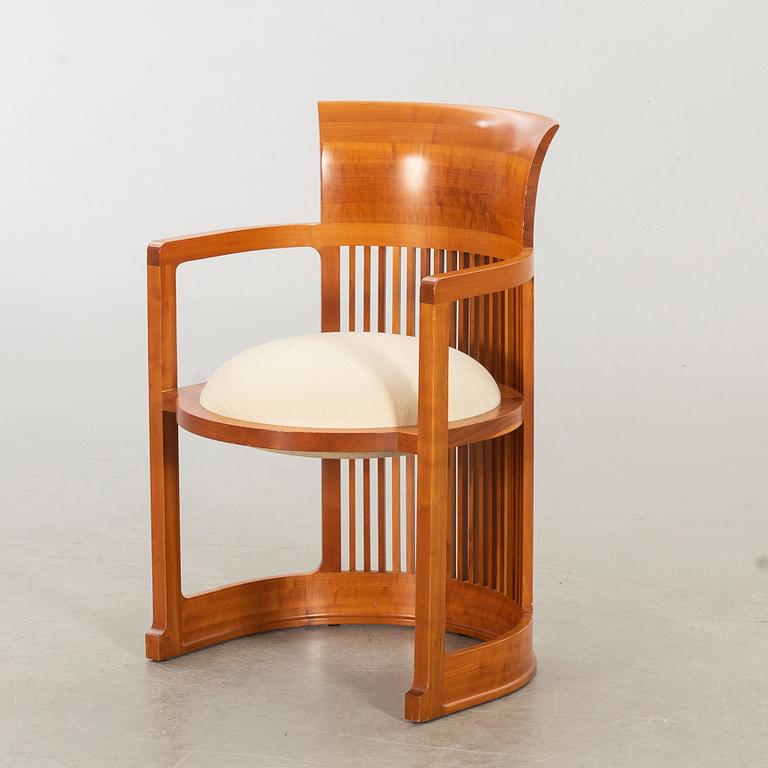 FRANK LLOYD WRIGHT, ARMCHAIR, modellnr 606 "Barrel Chair", Cassina 1980-tal.
