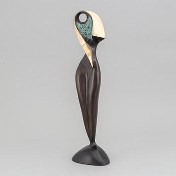 Stan Wys, sculpture, patinated and polished broze, signed and numbered II/VII, dated 2007.