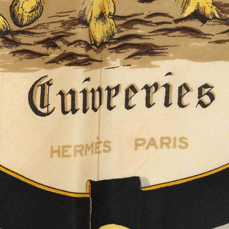 Hermès, scarf, "Cuivreries".