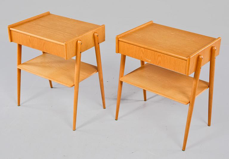 SÄNGBORD, ett par, 1900-talets tredje kvartal.