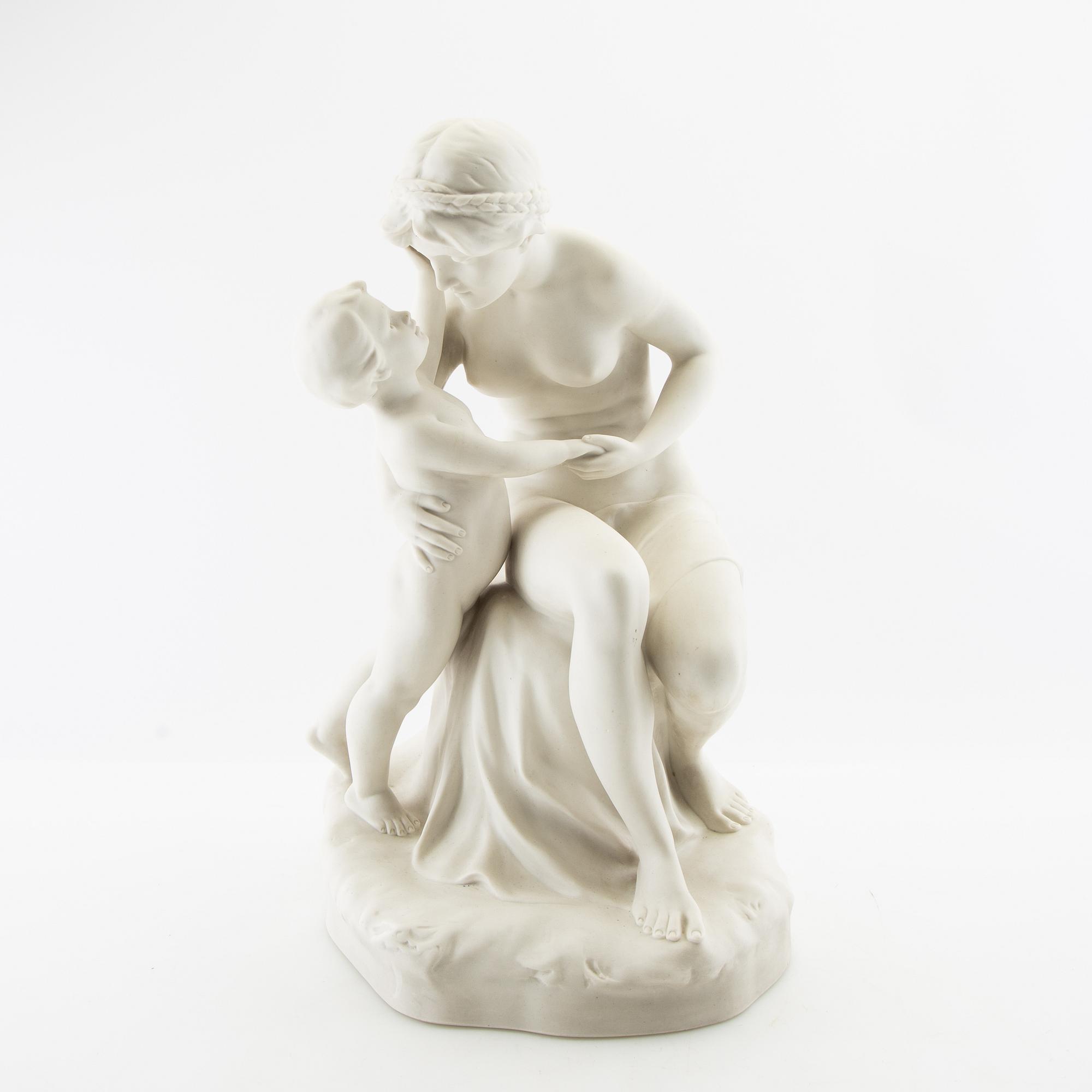 F Greiner after the sculpture "Mother's Love".