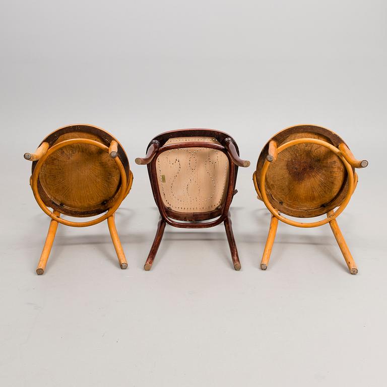 CAFÉSTOLAR, 2+1 st, Jacob & Josef Kohn, Wien och Thonet, Wien sekelskiftet 1800/1900.
