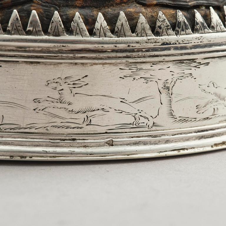 Dosa, silver och sköldpaddsskal, Mellaneuropa 1600-tal.