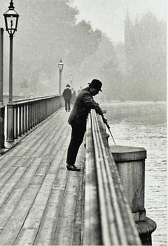 Åke Lange, "Fiskare på Skeppsholmsbron 1937".