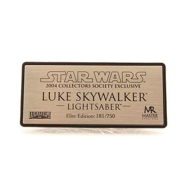 A 2004 Master replica Lightsabel, Sw-127, Luke Skywalker, Return of the Jedi.