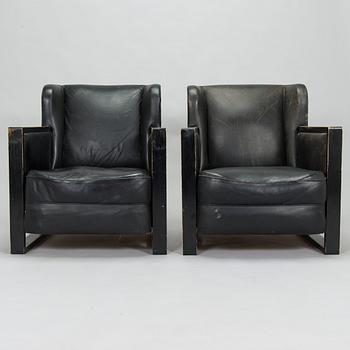Åke Wasastjerna, a pair of model 185 "Minister" armchairs for Asko, 1930s.