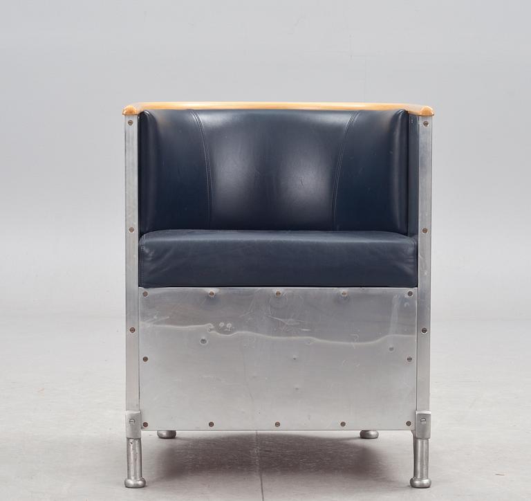FÅTÖLJ, "Aluminiumfåtöljen", Mats Theselius, Källemo.