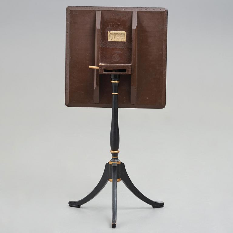 A Swedish tilt-top table from the workshop of Johan Nils Asplind, active in Falun 1783-1820.