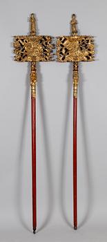 DEKORELEMENT, 2 st, orientaliska, 1800-tal.