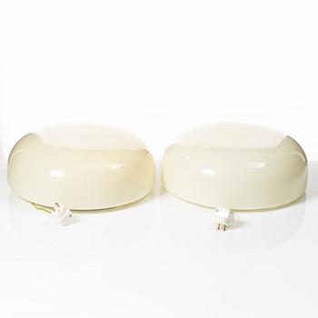 Harald Notini, a pair of ceiling lamps model "10676", Arvid Böhlmarks Lampfabrik, Stockholm, 1930s.