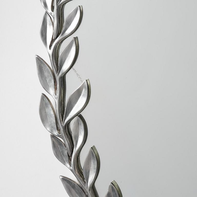 Estrid Ericson, a pewter framed mirror, model "A 2492", Svenskt Tenn, Stockholm, 1957.
