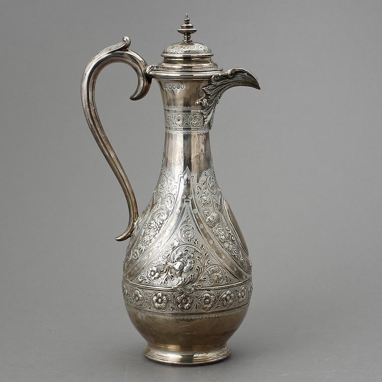 VINKANNA, silver. Horace Woodward, London, England, 1875. Vikt 831 g.