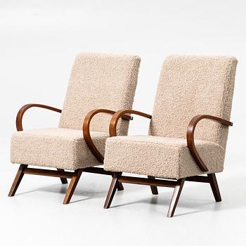 Armchairs, a pair, first half of the 20th century.