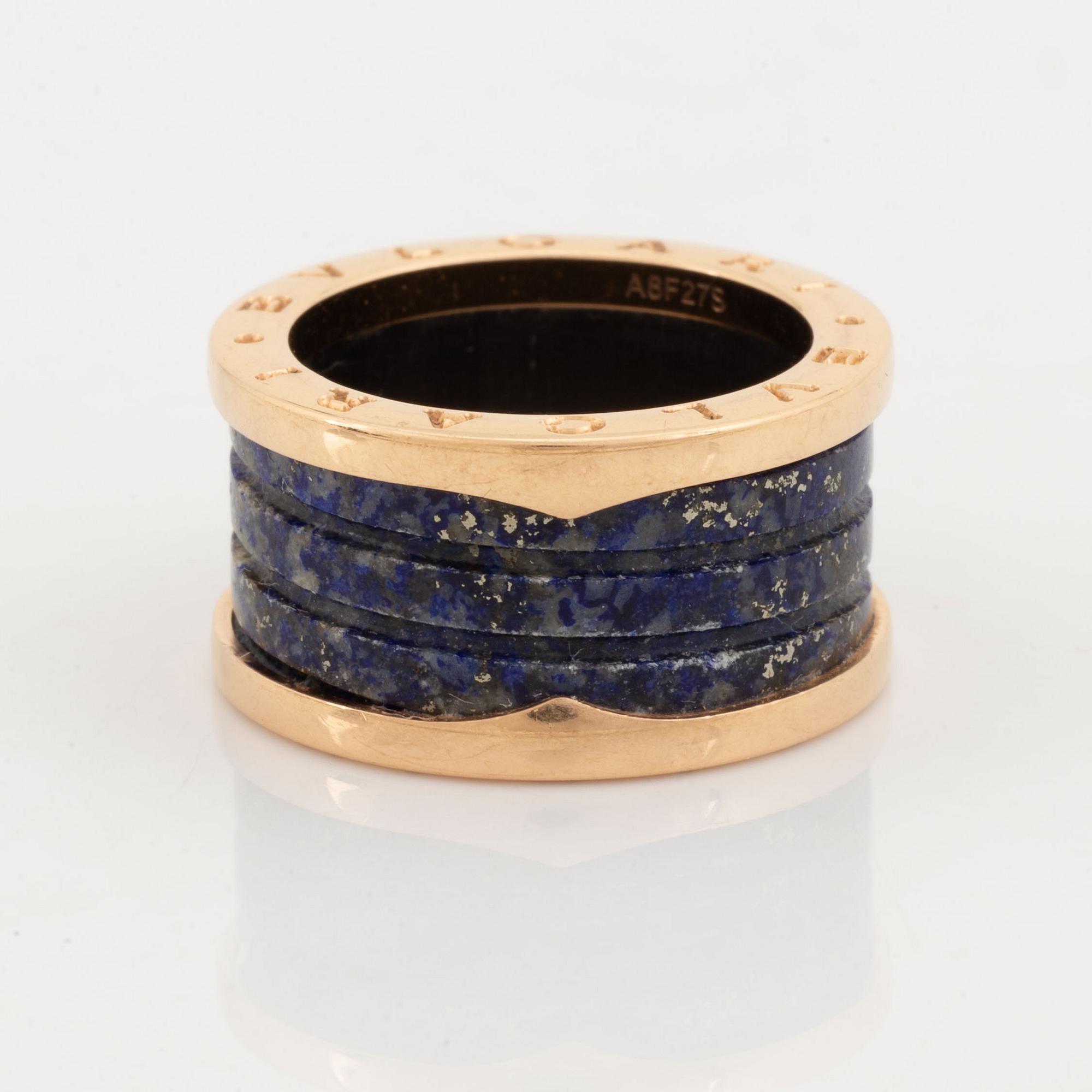 Bulgari, B.Zero1 ring. 18K guld och lapis lazuli.