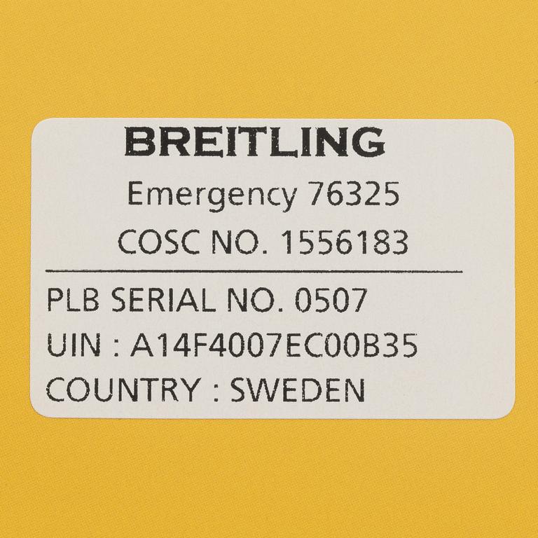 Breitling, Emergency II, wristwatch, 51 mm.