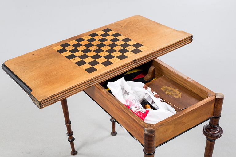 A late 19th century game table.