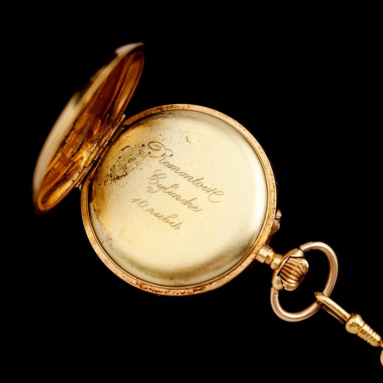 FICKUR, 18 k guld, tidigt 1900-tal.