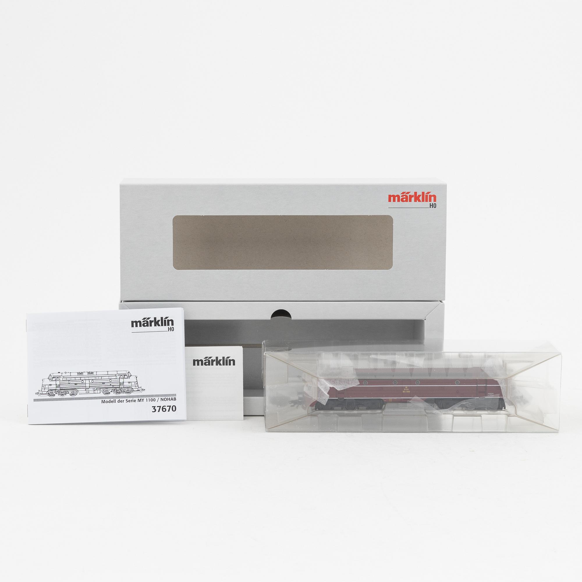 Märklin, a locomotive set, model no 37670, gauge H0, in boxes.