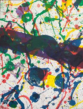 SAM FRANCIS, färglitografi. signerad 19/100.