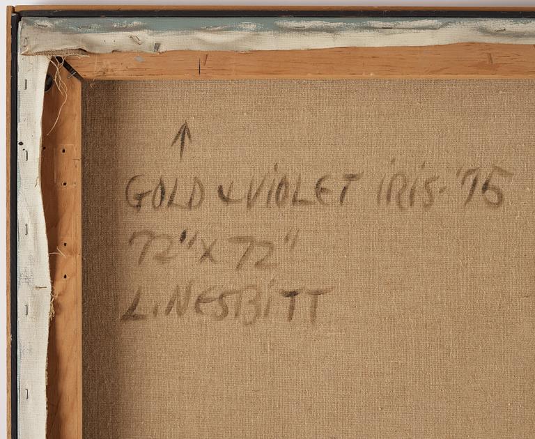 Lowell Nesbitt, signed and dated -75 verso. Oil on canvas.