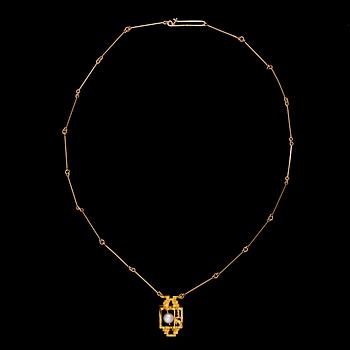 HÄNGE, 14K guld, odlad pärla. Björn Weckström, Lapponia 1968,