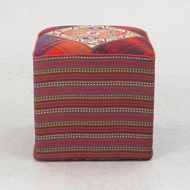 Footstool, oriental, contemporary.