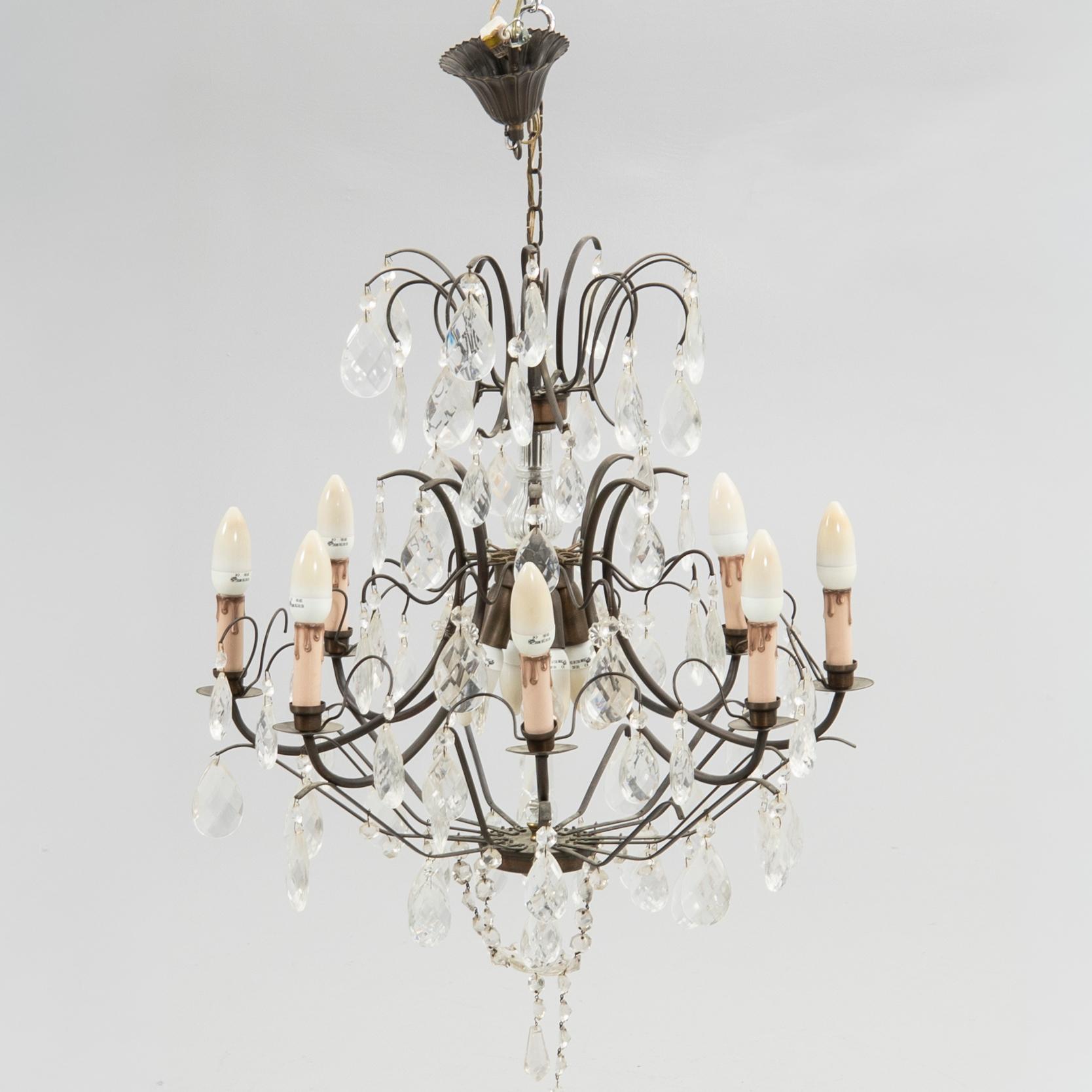 Chandelier, Rococo style, 20th century.