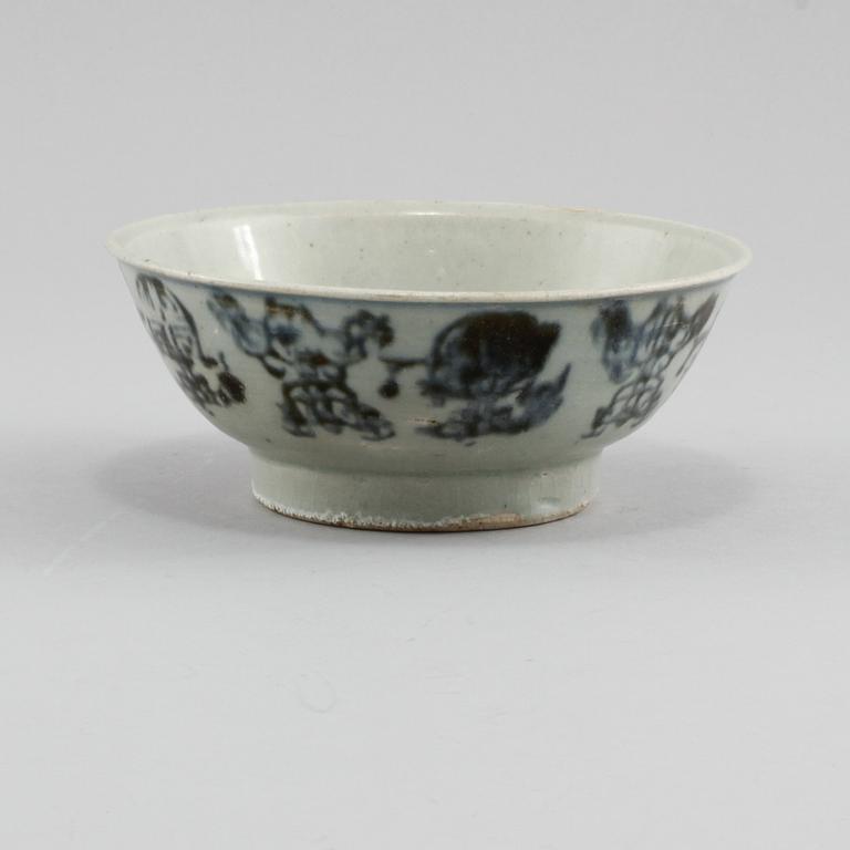 SKÅL, porslin, Kina, Ming (1368-1644).