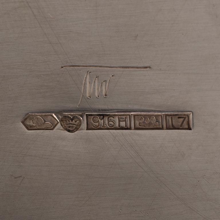 TAPIO WIRKKALA, KAHVIKANNU, SOKERIKKO JA KERMAKKO. Sign. TW. Kultakeskus, Hämeenlinna 1962/-64.