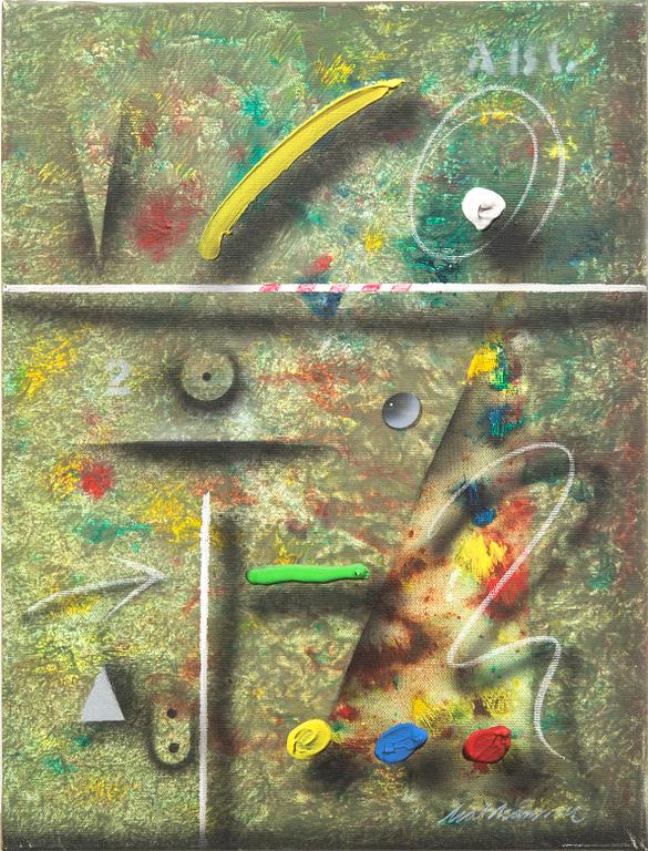 Mats Månsson,  oil on canvas signed.