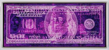 David LaChapelle, "Negative Currency: Fifty Dollar Bill Used As Negative", 1990 - 2008.