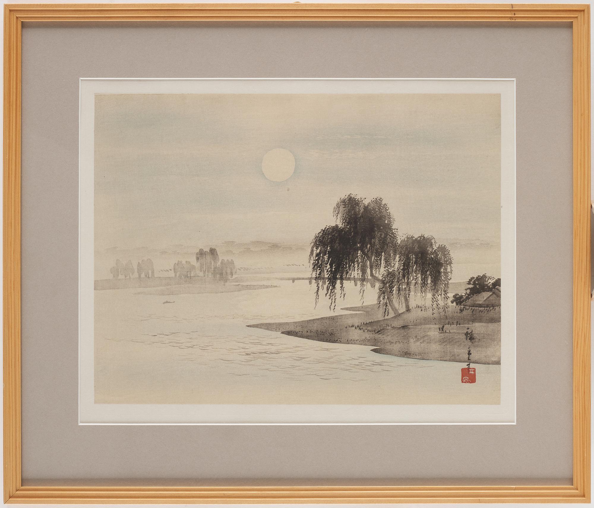 UTAGAWA HIROSHIGE (1797-1858), efter, färgträsnitt. Japan, 1800-tal.