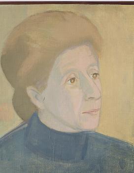 Vera Frisén, oil on relined canvas, signed.