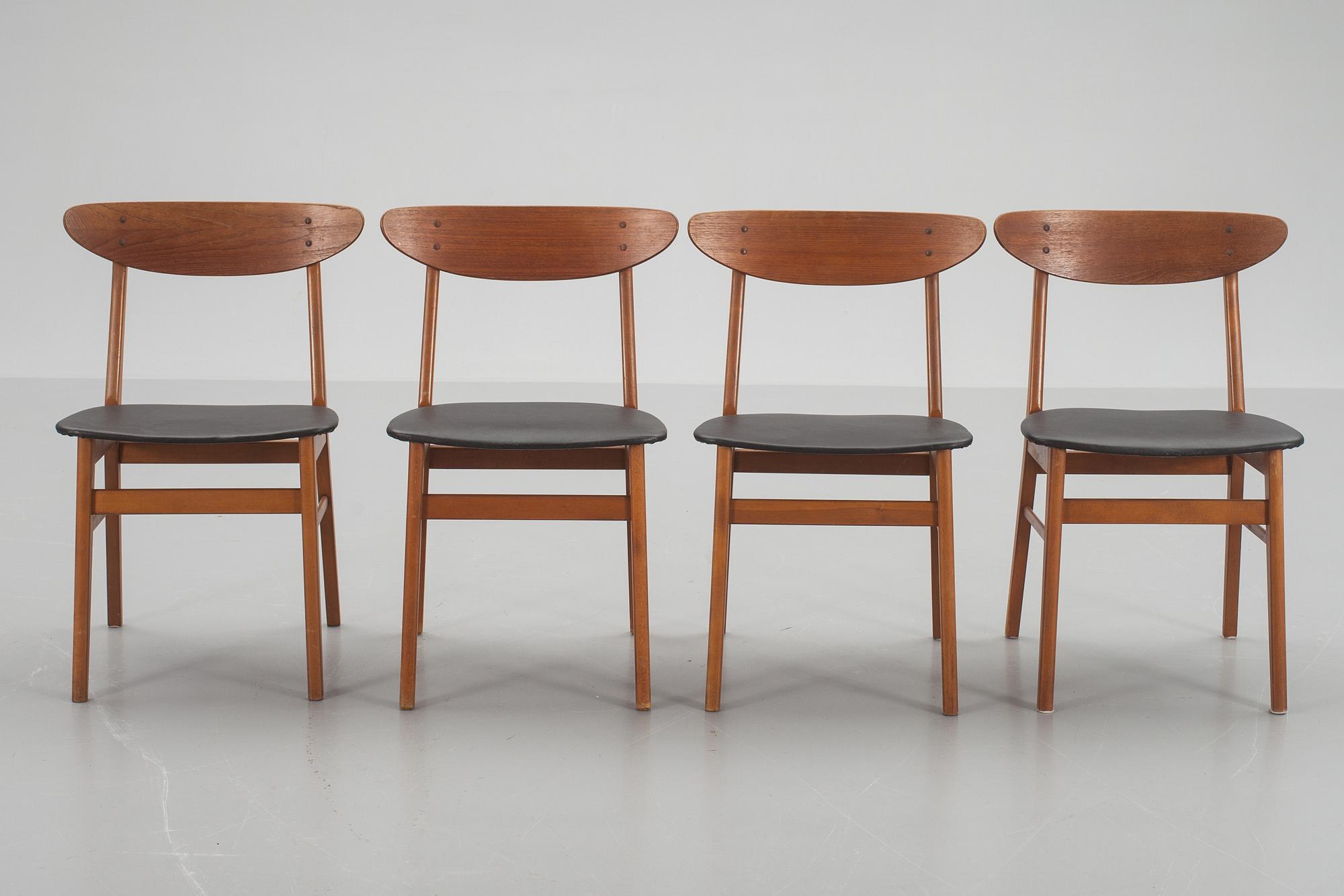 STOLAR, 4 stycken Farstrup, 1950/60-tal.