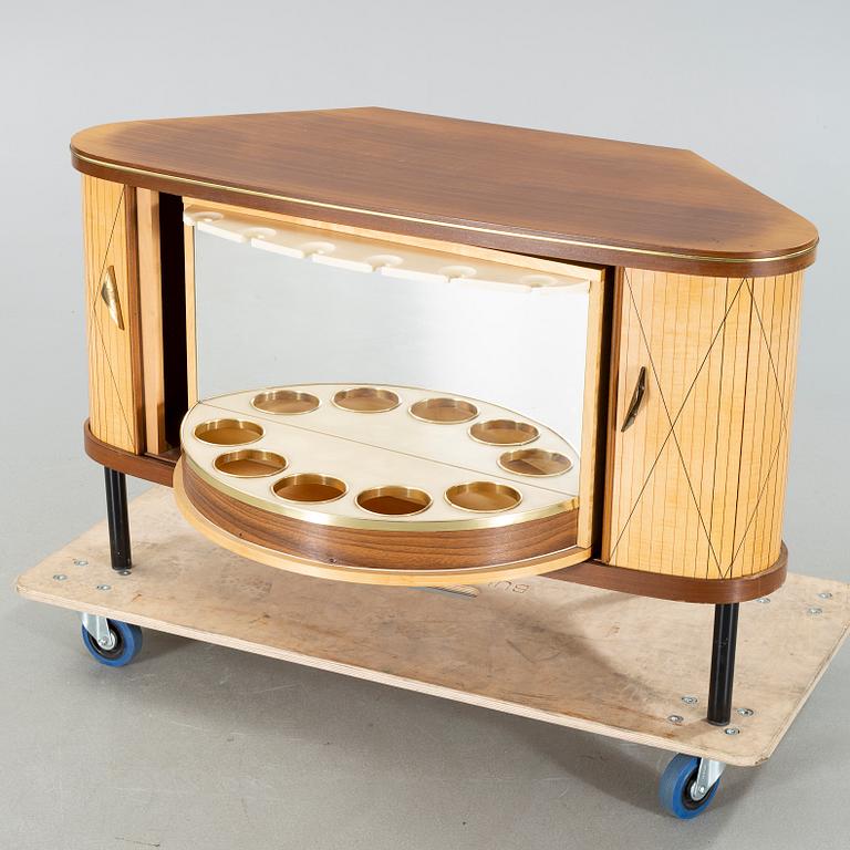 A mid 20th century bar cabinet.