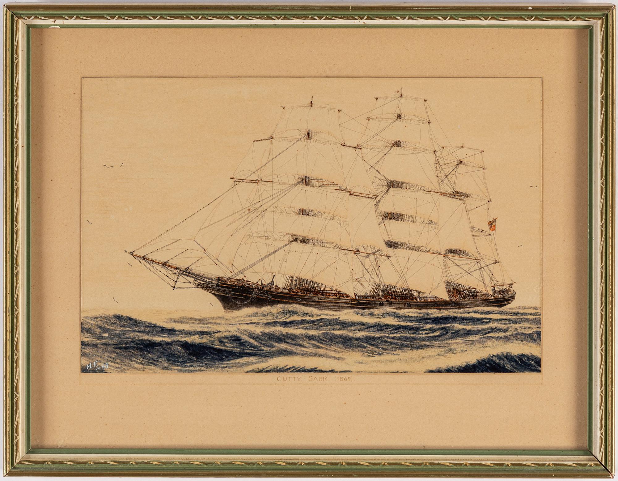 CARL HENDEL FRIBERG, watercolour, signed and dated -48.