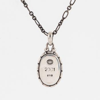 GEORG JENSEN, Pendant of the year 2001, with amber.