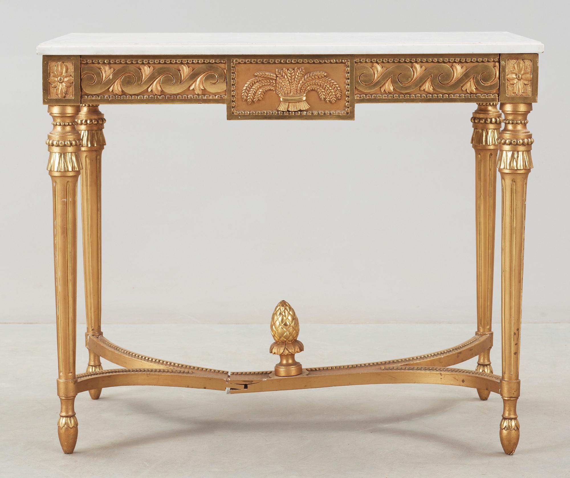 KONSOLBORD, gustaviansk stil, omkr år 1900.