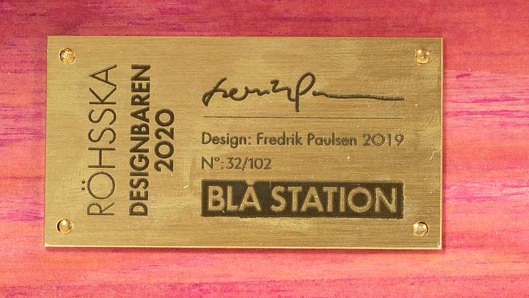 FREDRIK PAULSEN, "Röhsska" Designbaren, chair, Blå Station 2020, Chair 32/102.