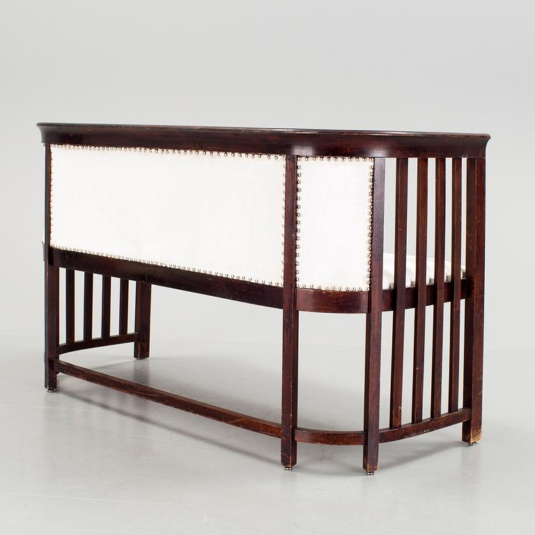 A Viennese Art Nouveau sofa probably by Josef Hoffmann, early 20th Century.