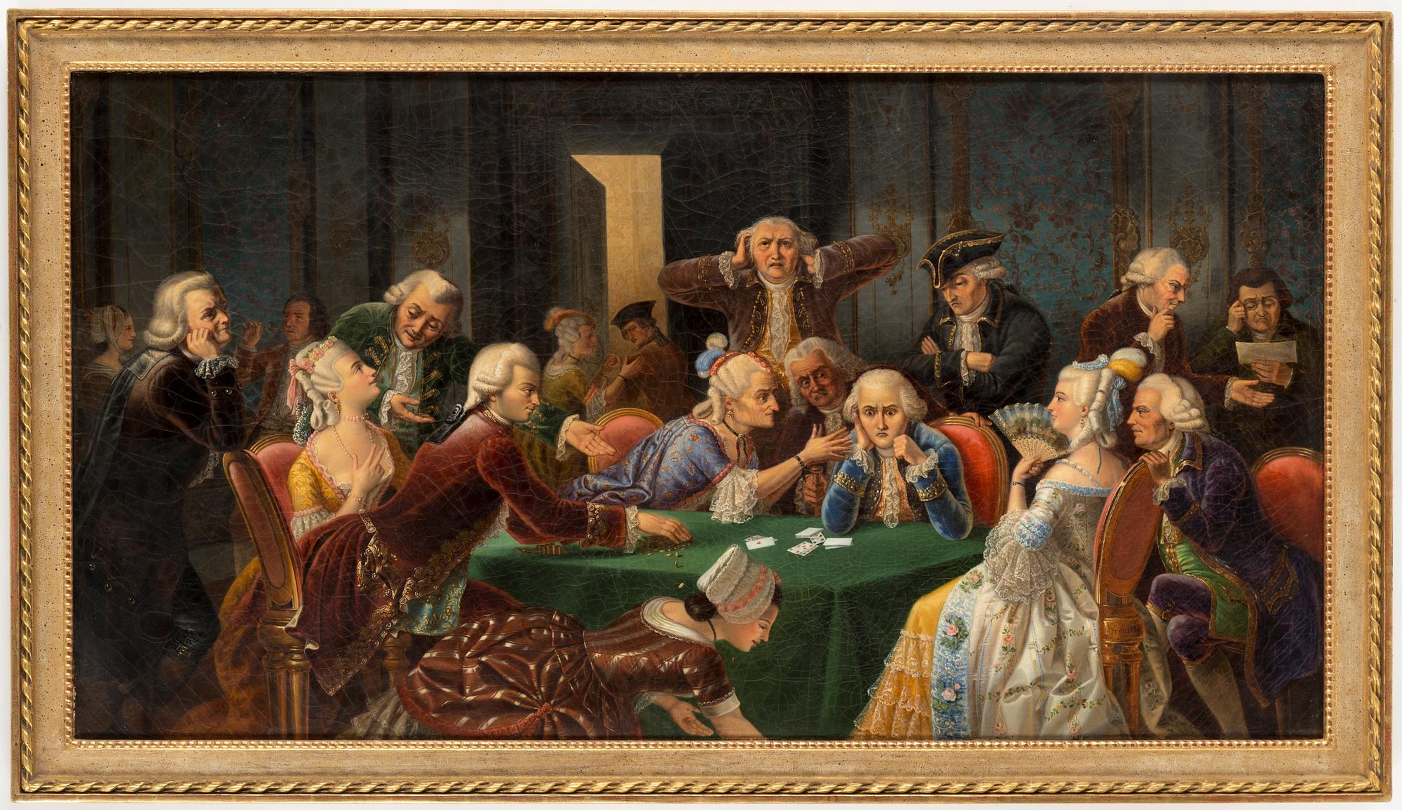 An unknown 19th century artist, oil on canvas, bears signature.