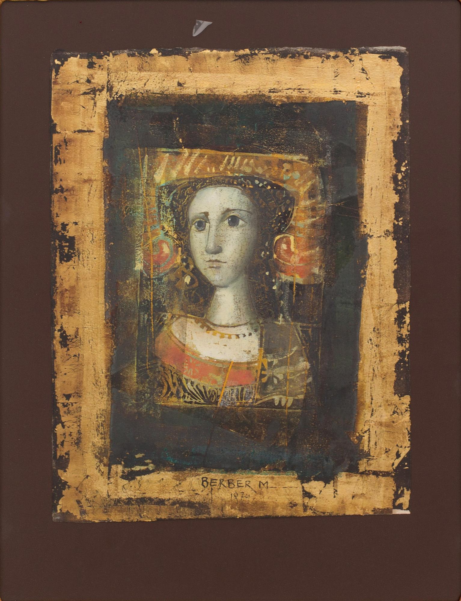 MERSAD BERBER, mixed media signed and dated.
