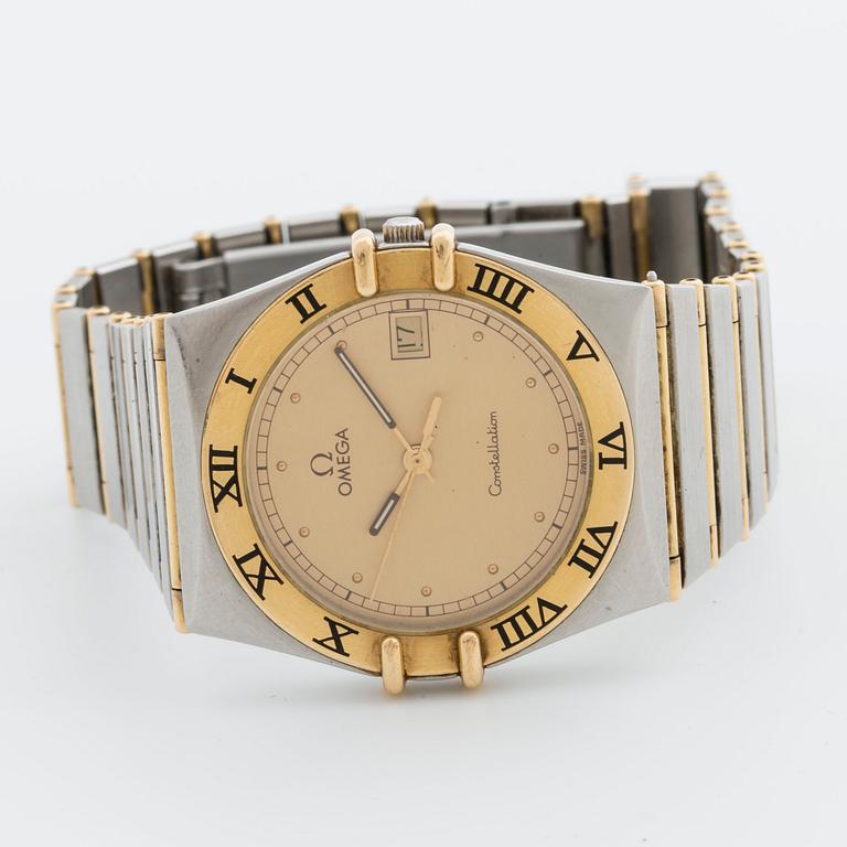 Omega Constellation armbandsur herr m box, batteridriven, 31 mm.