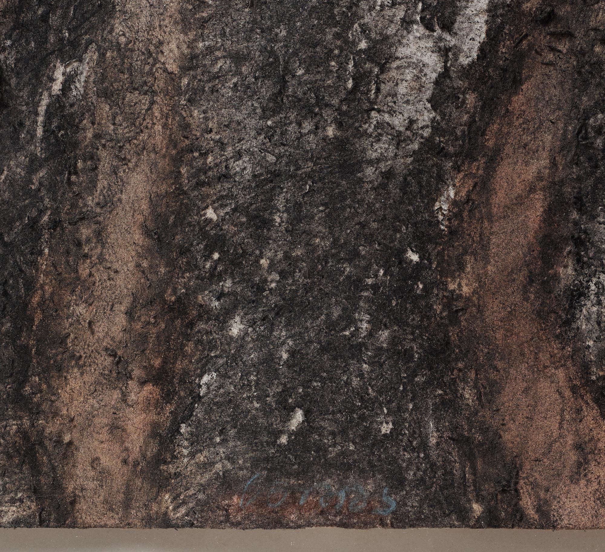 MICHEL HAAS, mixed media on paper, signed.