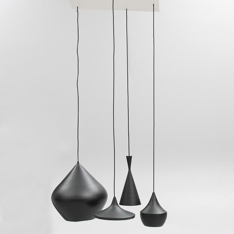 Tom Dixon, Ceiling lamps 4 pcs, "Beat", various models, assembled.